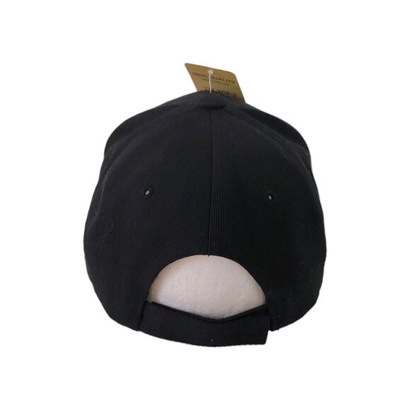 New York City Baseball Hat NWT Skyline Embroidered Cap Black Strap Back - Picture 3 of 4